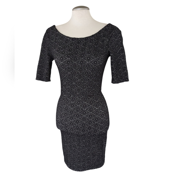 Free People Lady Pucker Scoop Black Bodycon Dress size small - Picture 8 of 15